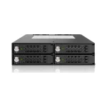Icy Dock ToughArmor Rugged Full Metal 4 Bay 2.5 Inch SATA/SAS HDD And SDD Backplane Cage with locking Trays for External 5.25 Inch Bay Μαύρο MB994SK-1B - Image 3