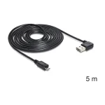 DeLock Angle (90°) USB 2.0 to micro USB Cable Μαύρο 5m (83385) - Image 2