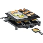 Steba RC 4 Plus Επιτραπέζια Ηλεκτρική Ψησταριά Raclette Λείας και Αυλακωτής Πλάκας 1450W με Ρυθμιζόμενο Θερμοστάτη 39x37εκ. 621400 - Image 6