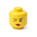 LEGO Παιδικό Κουτί Αποθήκευσης από Πλαστικό Head Κίτρινο 10x10x11cm 40330809 - Image 4