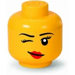 LEGO Παιδικό Κουτί Αποθήκευσης από Πλαστικό Head Κίτρινο 10x10x11cm 40330809 - Image 5