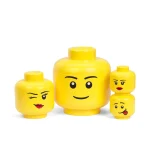 LEGO Παιδικό Κουτί Αποθήκευσης από Πλαστικό Head Κίτρινο 10x10x11cm 40330809 - Image 7