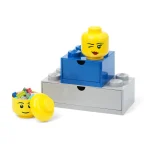 LEGO Παιδικό Κουτί Αποθήκευσης από Πλαστικό Head Κίτρινο 10x10x11cm 40330809 - Image 9