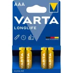Varta LongLife Αλκαλικές Μπαταρίες AAA 1.5V 4τμχ LR03 (AAA)