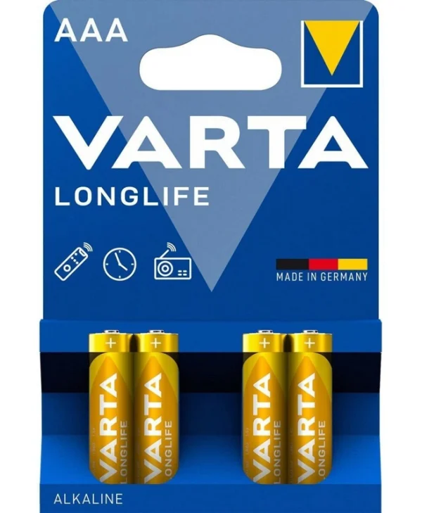 Varta LongLife Αλκαλικές Μπαταρίες AAA 1.5V 4τμχ LR03 (AAA)