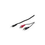 Goobay Καλώδιο Ήχου 3.5mm male - RCA male Μαύρο 1.5m 50018