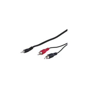 Goobay Καλώδιο Ήχου 3.5mm male - RCA male Μαύρο 1.5m 50018