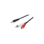 Goobay Καλώδιο Ήχου 3.5mm male - RCA male Μαύρο 1.5m 50018 - Image 2