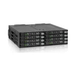 Icy Dock ToughArmor Rugged Full Metal 8-Bay 2.5 Inch SATA HDD/SSD (7mm) Backplane Cage for External 5.25 Inch Bay Μαύρο MB998SP-B - Image 2