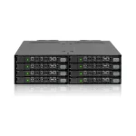 Icy Dock ToughArmor Rugged Full Metal 8-Bay 2.5 Inch SATA HDD/SSD (7mm) Backplane Cage for External 5.25 Inch Bay Μαύρο MB998SP-B - Image 6