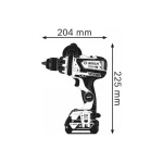 Bosch GSB 18V-110 C Κρουστικό Δραπανοκατσάβιδο Μπαταρίας 18V 2x4Ah 06019G030B - Image 2