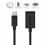 Unitek USB 2.0 Cable USB-C male - USB-A female 60W PD Μαύρο 1m C476BK-1M - Image 3