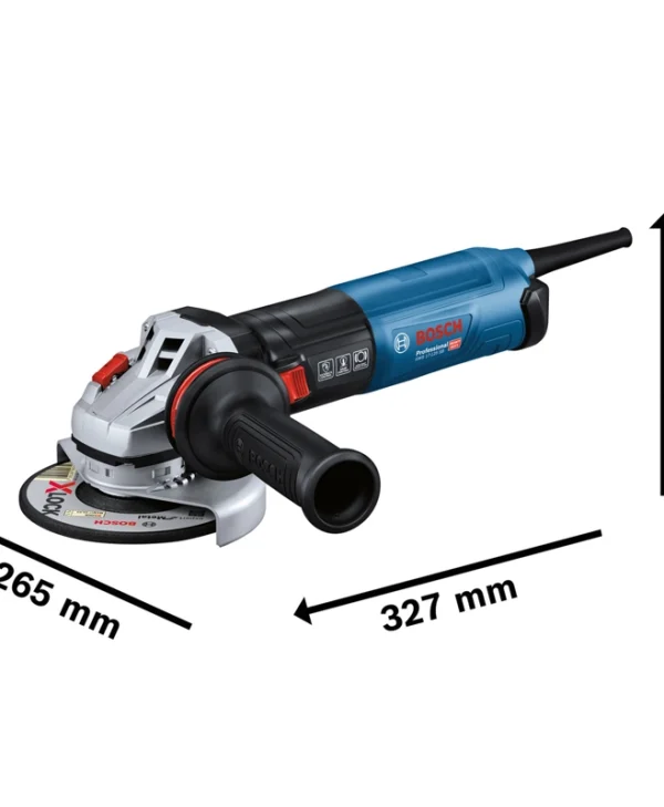 Bosch GWS 17-125 Τροχός 125mm Ρεύματος 1700W με Ρύθμιση Στροφών 06017D0700