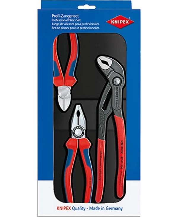 Knipex Σετ Πένσες Πλάγιες 3τμχ 00 20 09 V01
