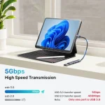 Unitek Hub 3 Θυρών USB 2.0 με σύνδεση USB-A Γκρι H1208A - Image 10