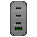 Goobay Φορτιστής Χωρίς Καλώδιο GaN με Θύρα USB-A και 3 Θύρες USB-C 100W Power Delivery / Quick Charge 3.0 Μαύρος (65555) - Image 3