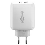 Goobay Φορτιστής Χωρίς Καλώδιο με Θύρα USB-A και Θύρα USB-C 45W Power Delivery Λευκός (65412) - Image 2