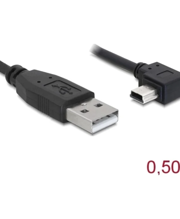 DeLock USB 2.0 Cable USB-A male - mini USB-B male 0.5m (82680)
