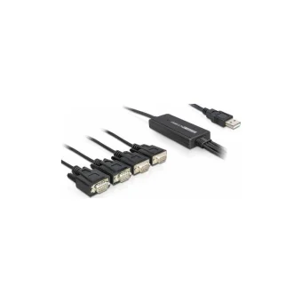 DeLock Καλώδιο USB 2.0 σε 4x RS232 9-pin male 1.4m 61887