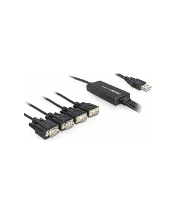 DeLock Καλώδιο USB 2.0 σε 4x RS232 9-pin male 1.4m 61887