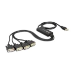 DeLock Καλώδιο USB 2.0 σε 4x RS232 9-pin male 1.4m 61887 - Image 2