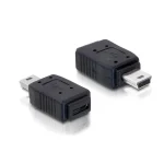 DeLock Μετατροπέας mini USB male σε micro USB female 1τμχ 65155