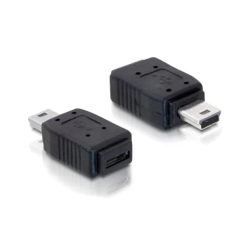 DeLock Μετατροπέας mini USB male σε micro USB female 1τμχ 65155