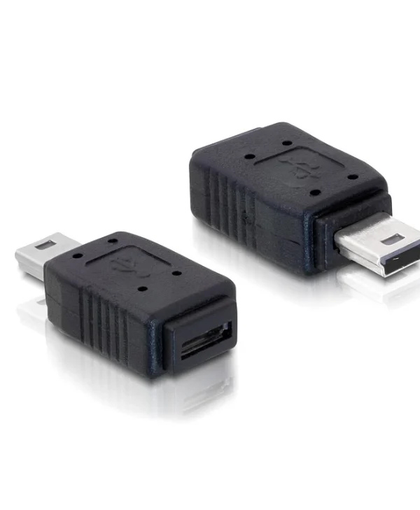 DeLock Μετατροπέας mini USB male σε micro USB female 1τμχ 65155