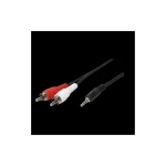 LogiLink Καλώδιο Ήχου 3.5mm male - RCA male Μαύρο 5m CA1043