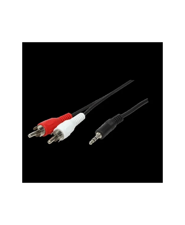 LogiLink Καλώδιο Ήχου 3.5mm male - RCA male Μαύρο 5m CA1043