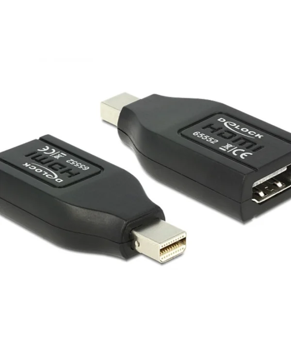 DeLock Μετατροπέας mini DisplayPort male σε HDMI female 1τμχ 65552