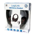 LogiLink HS0033 Over Ear Gaming Headset με σύνδεση USB - Image 3