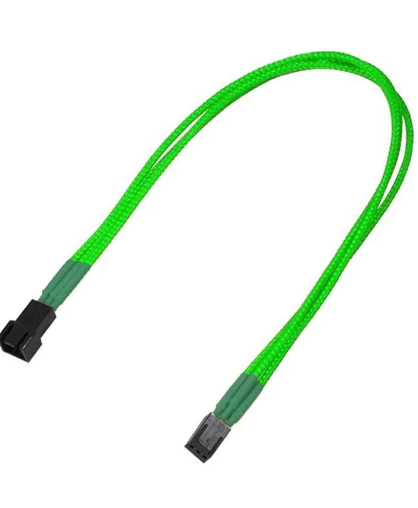 Καλώδιo Nanoxia 3-pin Extension 30 Cm Single Neon-green NX3PV3ENG