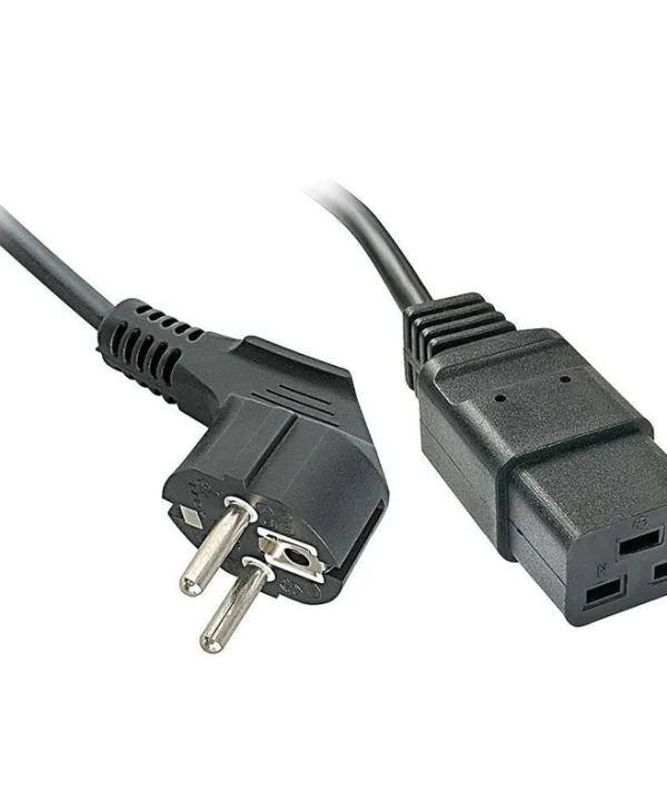 Lindy Lindy Schuko - IEC C19 Cable 2m Μαύρο 30344