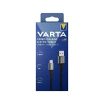 Varta USB 2.0 Cable USB-C male - USB-A 60W Μαύρο 2m 57935101111 - Image 2