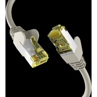 EFB S/FTP Cat.6a (Gigabit) Καλώδιο Δικτύου Ethernet 0.5m Γκρι EC020200003
