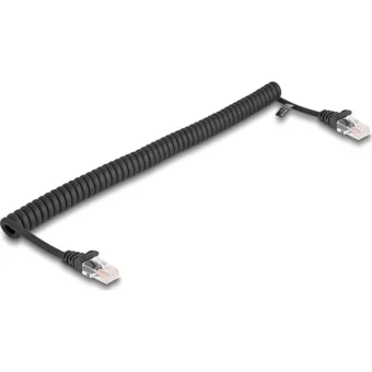 DeLock U/UTP Cat.5e (Gigabit) Καλώδιο Δικτύου Ethernet 1m Μαύρο 87992