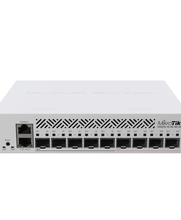 MikroTik NetFiber 9 Managed Switch με 2 Θύρες Gigabit (1Gbps) Ethernet και 10 SFP Θύρες CRS310-1G-5S-4S+IN