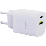 Verico Φορτιστής Χωρίς Καλώδιο GaN με Θύρα USB-A και Θύρα USB-C 30W Power Delivery Λευκός 4OJ-ACEWE1-N1