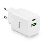 Verico Φορτιστής Χωρίς Καλώδιο GaN με Θύρα USB-A και Θύρα USB-C 30W Power Delivery Λευκός 4OJ-ACEWE1-N1 - Image 2