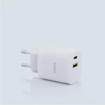 Verico Φορτιστής Χωρίς Καλώδιο GaN με Θύρα USB-A και Θύρα USB-C 30W Power Delivery Λευκός 4OJ-ACEWE1-N1 - Image 3