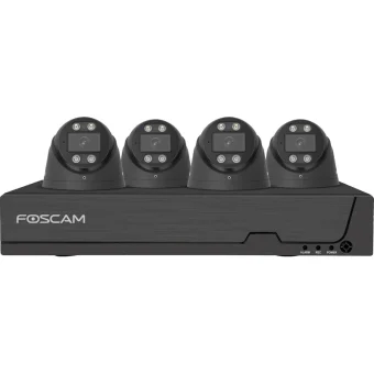 Foscam Σύστημα Παρακολούθησης FNA108E-T4-2T 4 Καμερών IP 8MP με Καταγραφικό NVR & Σκληρό Δίσκο 2TB FNA 108 E T4 2T bk
