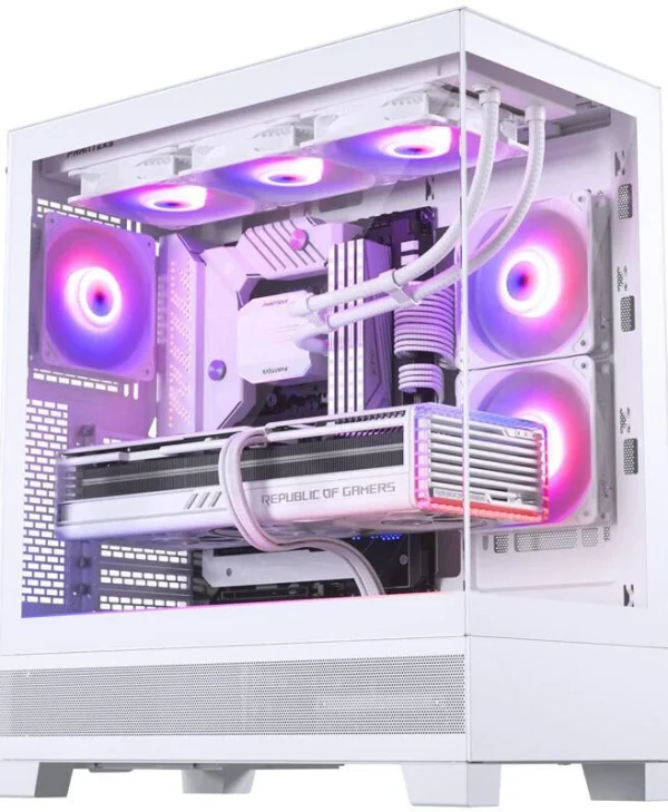 Phanteks XT Gaming Midi Tower Κουτί Υπολογιστή με Πλαϊνό Παράθυρο και RGB Φωτισμό Λευκό PH-XT523V1_DWT01