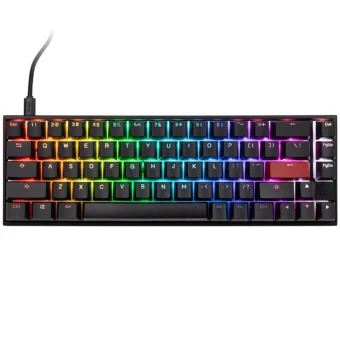 Ducky Mecha Pro SF Gaming Μηχανικό Πληκτρολόγιο Tenkeyless με Cherry MX Silent Red διακόπτες και RGB φωτισμό (Αγγλικό US) GATA-2573