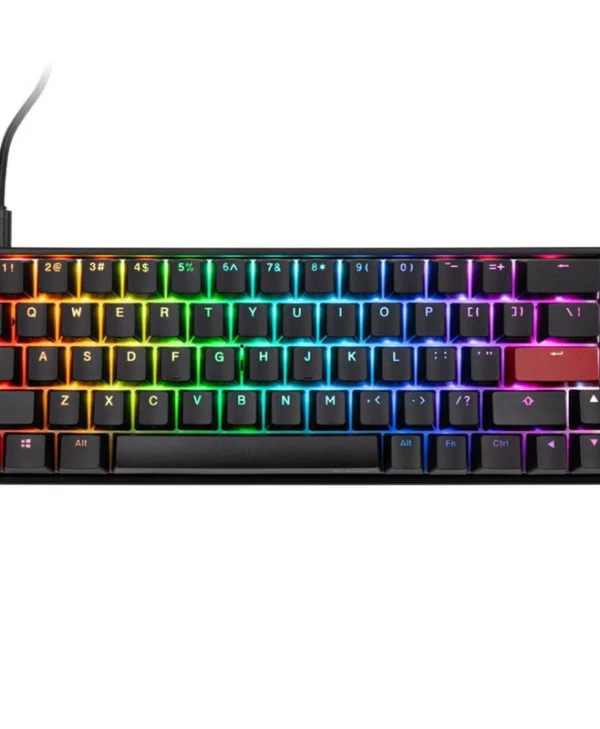 Ducky Mecha Pro SF Gaming Μηχανικό Πληκτρολόγιο Tenkeyless με Cherry MX Silent Red διακόπτες και RGB φωτισμό (Αγγλικό US) GATA-2573
