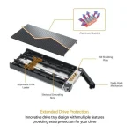 Icy Dock ToughArmor Caddy Μαύρο MB833M2K-B - Image 6