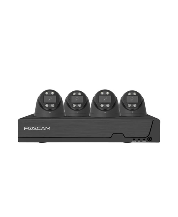 Foscam Σύστημα Παρακολούθησης 4 Καμερών IP 5MP με Καταγραφικό NVR FN 9108 E T4 2T bk