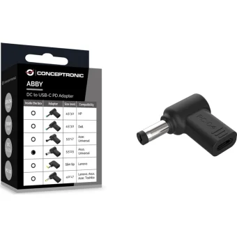 Conceptronic Μετατροπέας USB-C / DC male σε USB-C / DC female 1τμχ ABBY15PC04