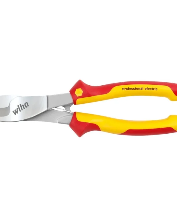 Wiha Cable Cutter Professional Electric Cutting Pliers Red Yellow Opening Spring 43666