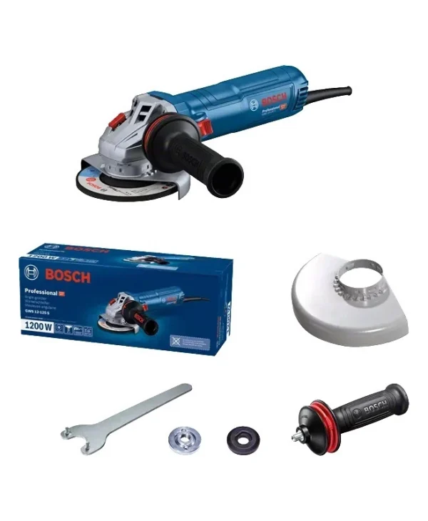 Bosch GWS 12-125 S Τροχός 125mm Ρεύματος 1200W με Ρύθμιση Στροφών 06013A6020